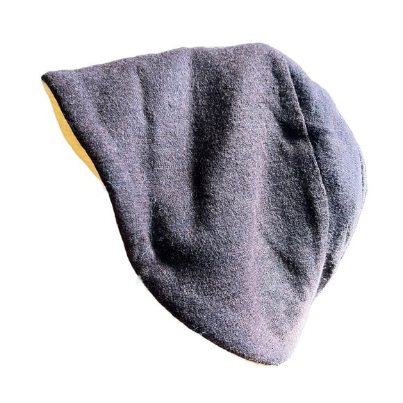 Vintage Brown Yellow Bonnet Style Hat - Picture 2 of 7